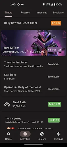 I-download ang Cephalon Navis – Ang Pinakamahusay na Warframe Hub - Screenshot 2