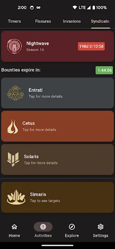 I-download ang Cephalon Navis – Ang Pinakamahusay na Warframe Hub - Screenshot 6