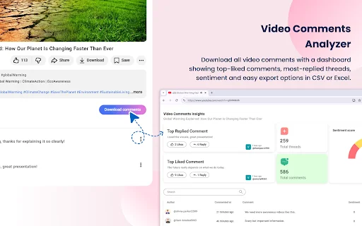 I-download ang Comment Stack para sa YouTube – Live Chat Exporter - Screenshot 1