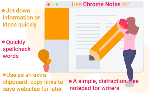 I-download ang Chrome Notes: Simple at Mabilis na Notepad Extension - Screenshot 4