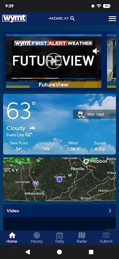 I-download ang WYMT First Alert Weather: Tumpak na Panahon - Screenshot 1