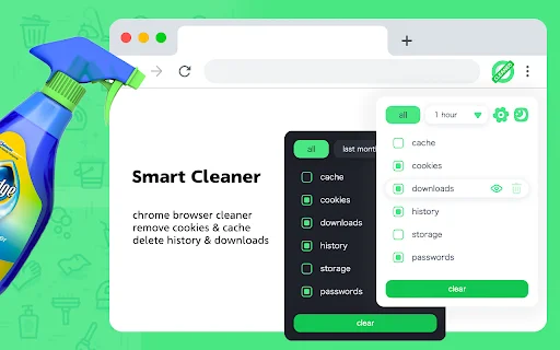 Cleaner – History & Cache Clean: Pabilisin ang Browser Mo Ngayon - Screenshot 1