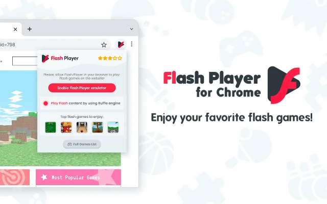 Flash Player para sa Chrome – Patakbuhin ang Flash Games nang Libre - Screenshot 1