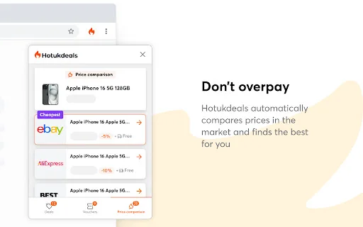 I-download ang hotukdeals: Awtomatikong Discount at Savings - Screenshot 3