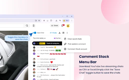 I-download ang Comment Stack para sa YouTube – Live Chat Exporter - Screenshot 3